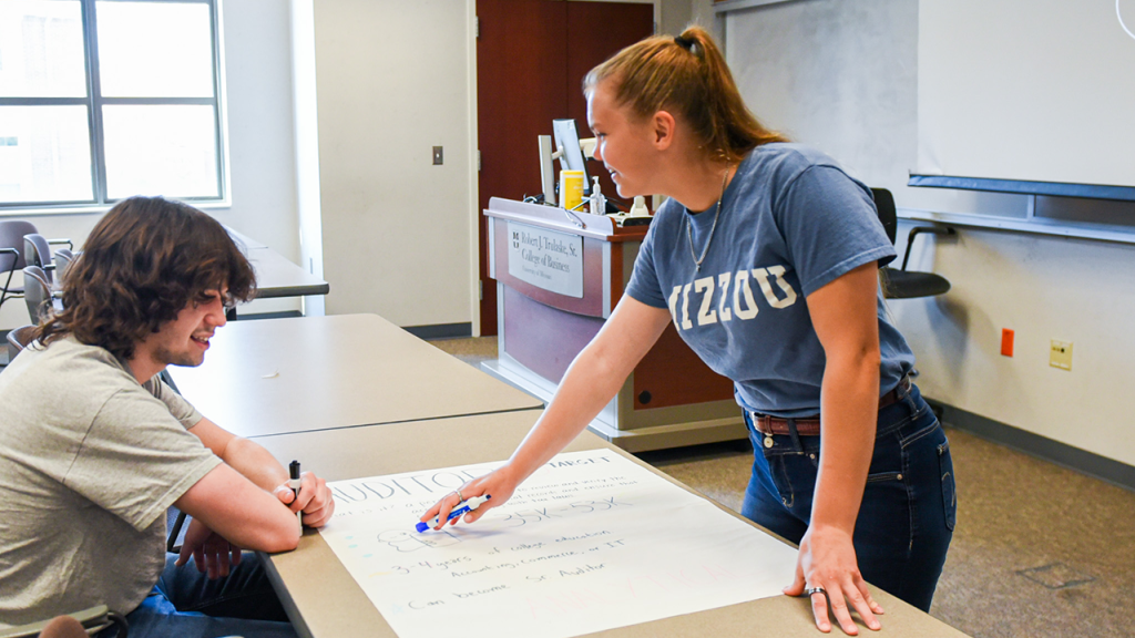 Janessa Duce in the classroom.