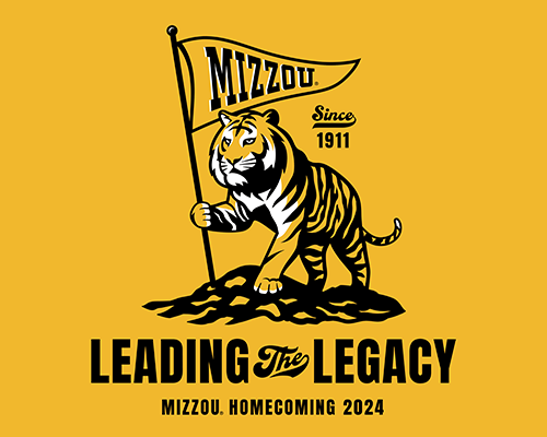 Lead the Legacy Mizzou Homecoming 2024 logo