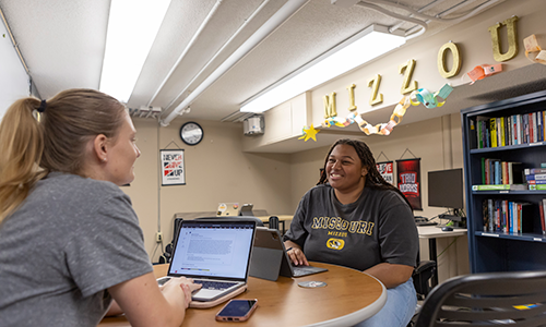 Students at Student Success Center.