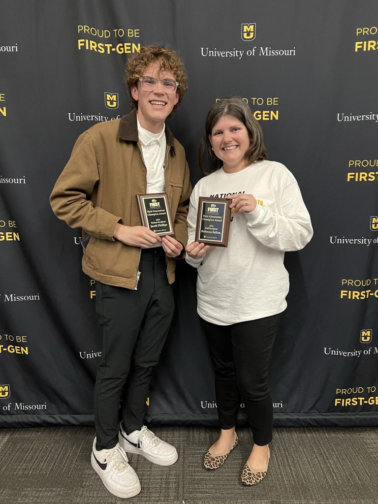 Jacob Phillips (left) and Rebecca Fallon 