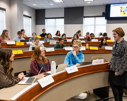 Students on campus.