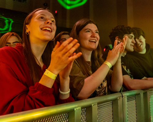 Students at campus concert.