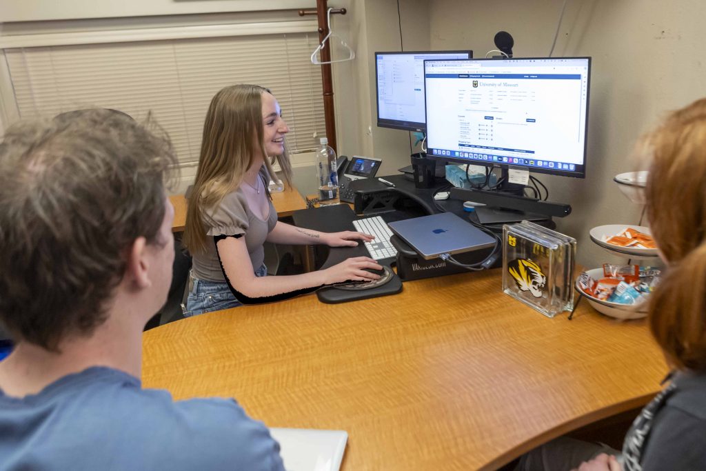 Student advisors in the Student Success Center April 30, 2024.