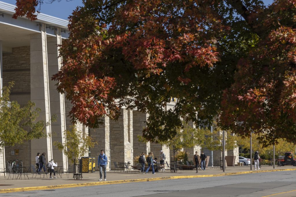 Campus fall beauty near the Student Center